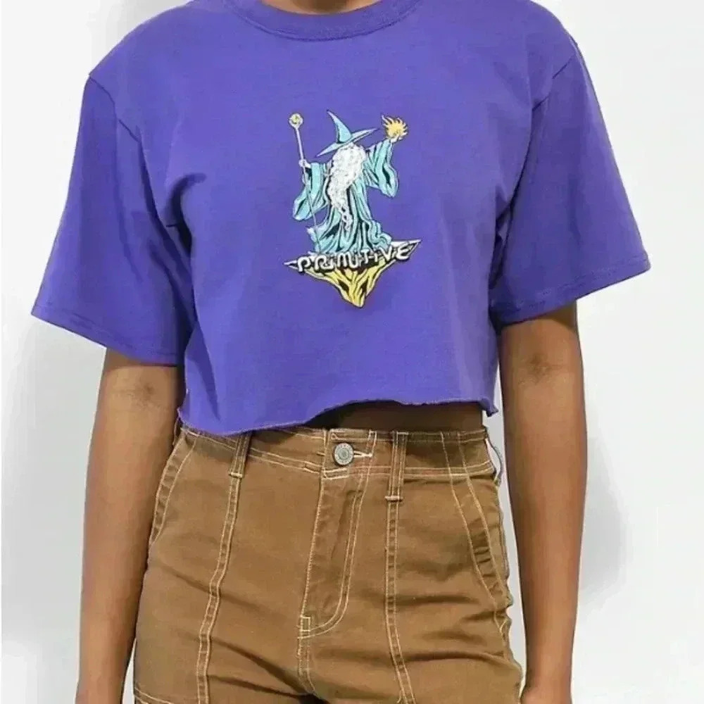 Primitive Purple Wizard Graphic Tee NWT